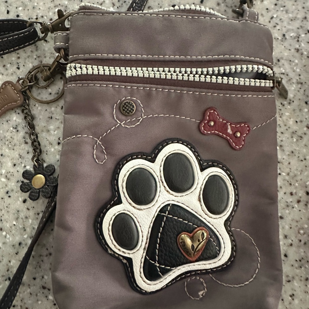 Stylish Paw Print Crossbody Bag